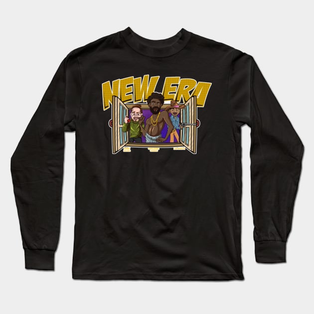 New Era Rapper Illustration Long Sleeve T-Shirt by namanyastudios